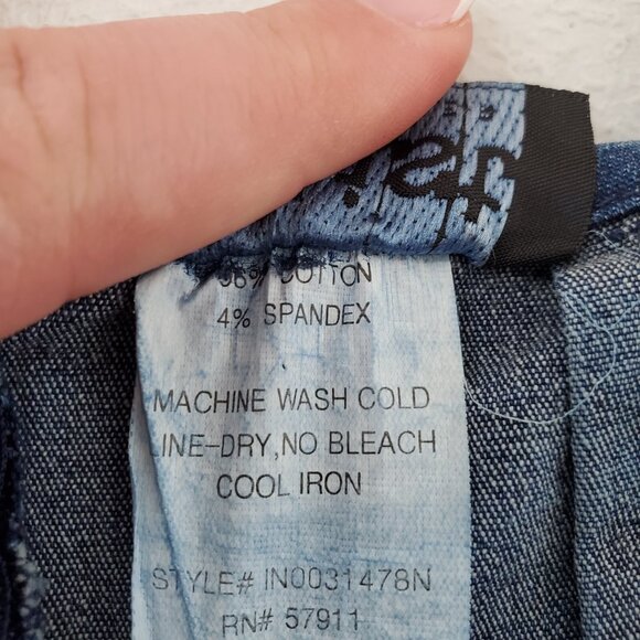 A List By Wrapper Womens Denim Turquoise Beaded Fringe Dress Size M Western Y2K - Picture 6 of 11